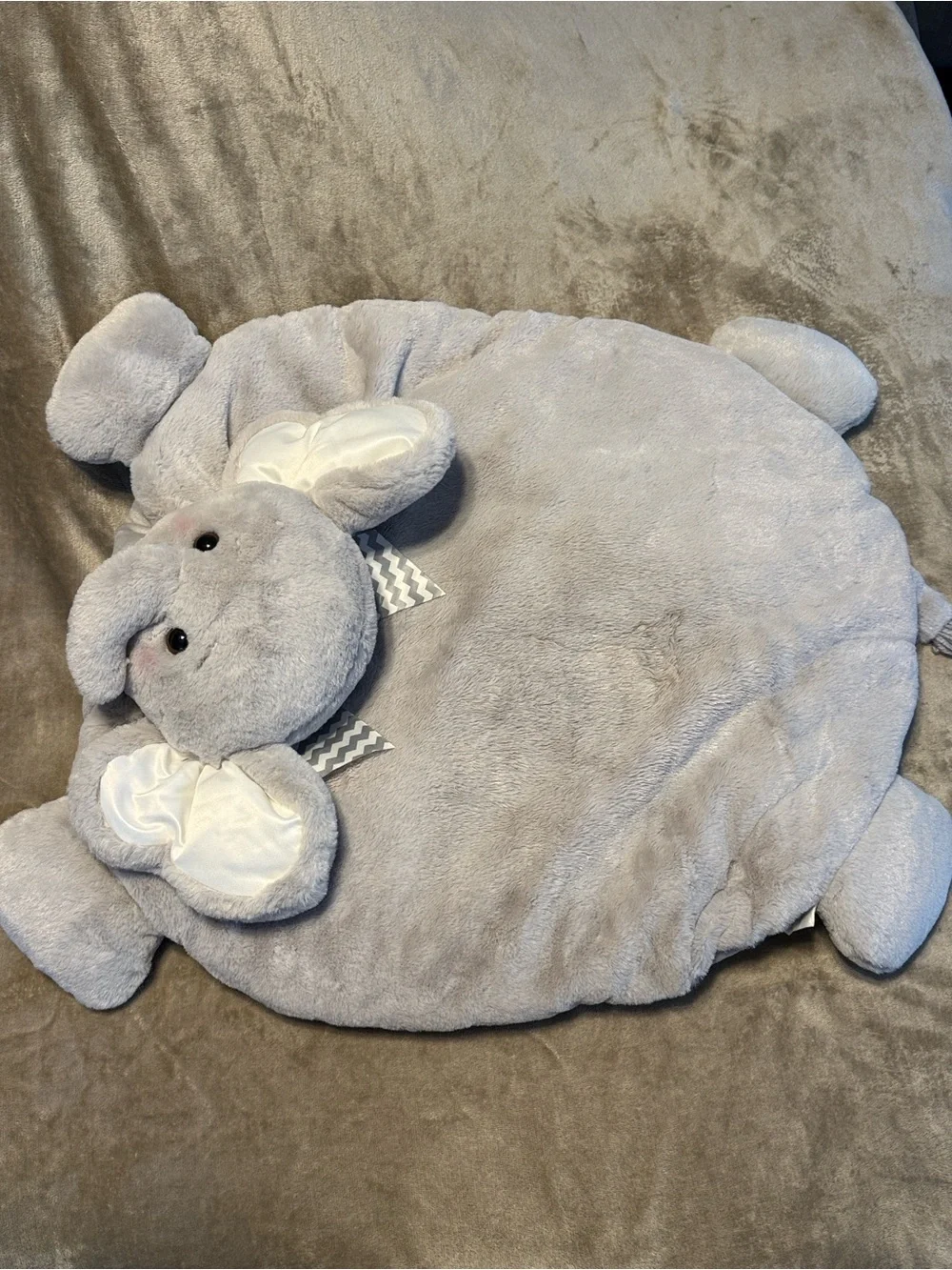 Bearington Plush Elephant Kids Accessory tummy Pillow